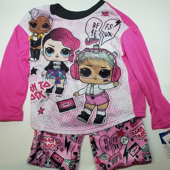 L.O.L Surprise 2 Piece Pajamas Set Size 8 - Picture 2 of 8